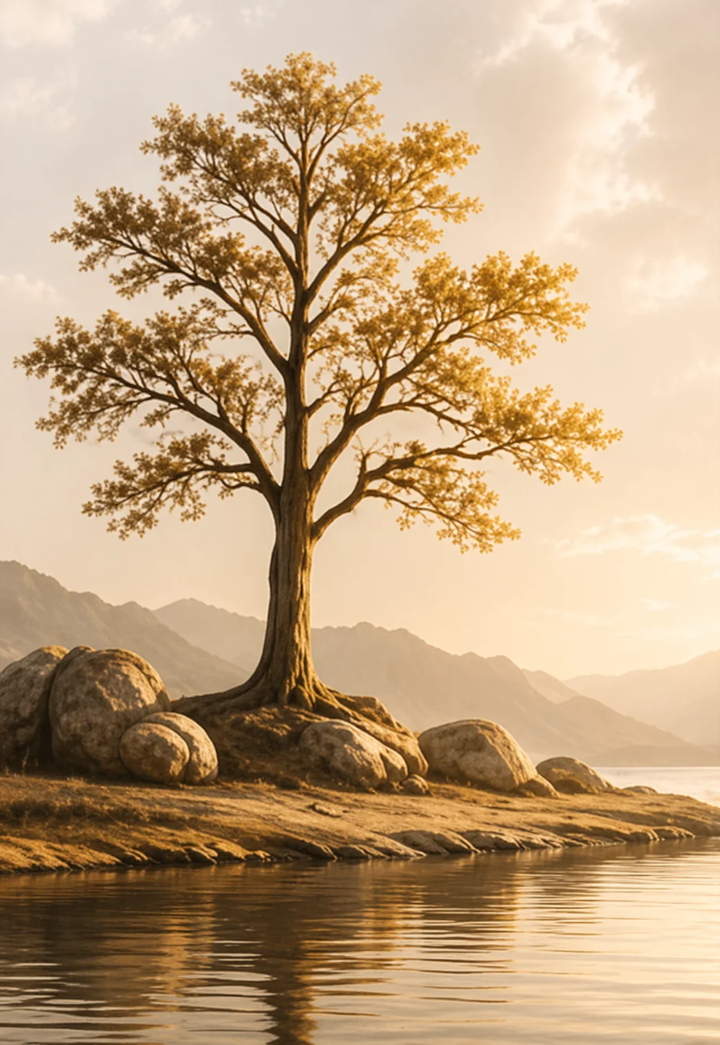 Tree in golden light